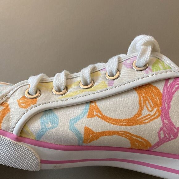 Coach NWOT City Sole Skate Multicolor Signature Rainbow Sneakers. Size 8M. - Picture 3 of 10